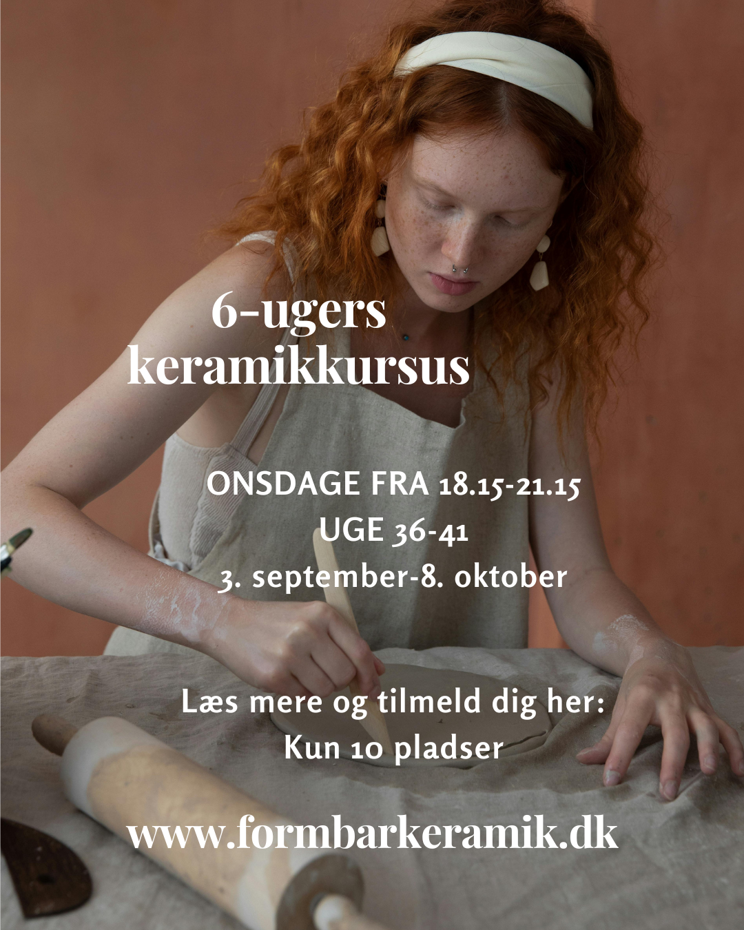 6-ugers aftenkursus i keramik i Formbar Keramik Roskilde