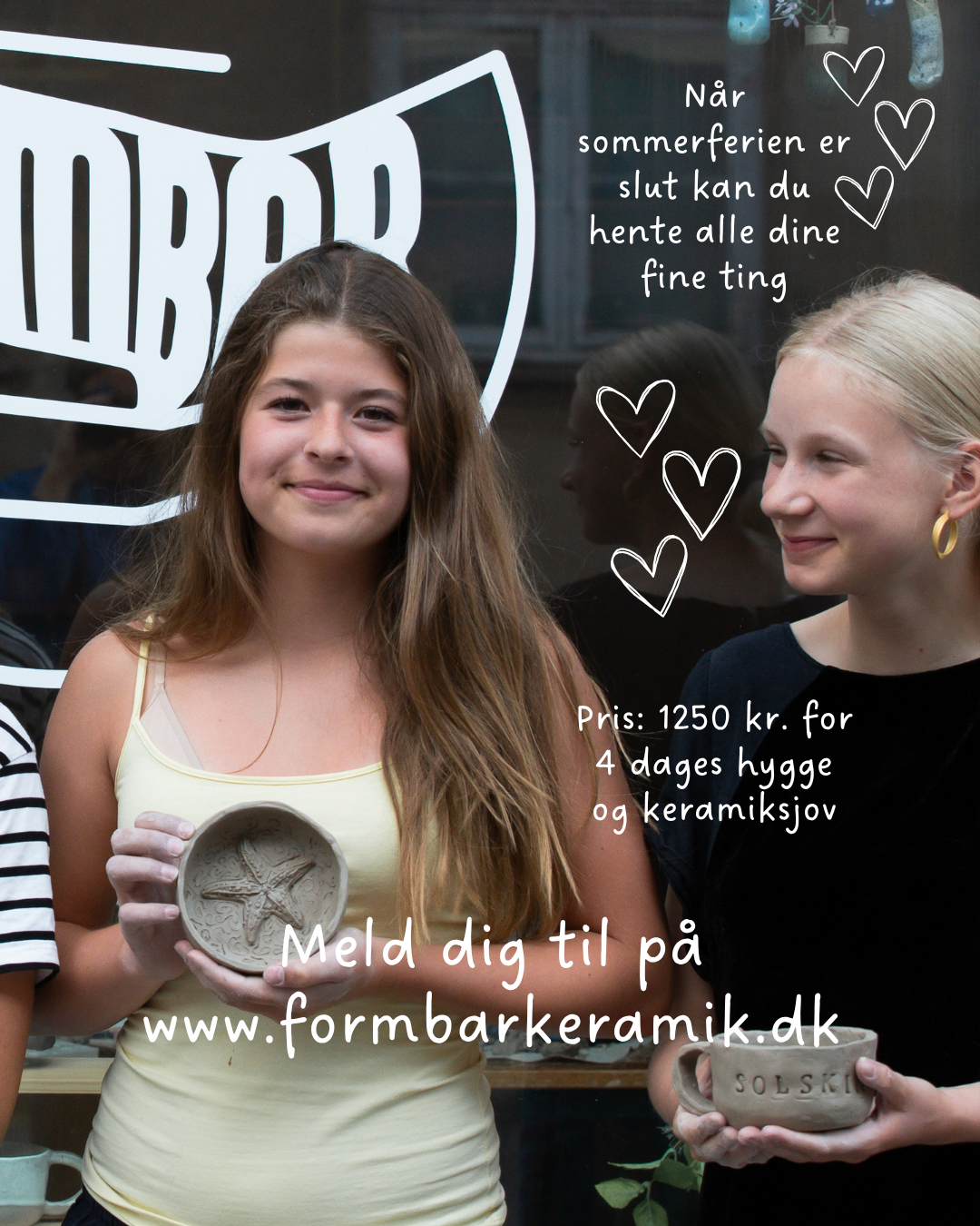 Keramiksommerskole for unge (10-18 år) hos Formbar Keramik - UGE 32