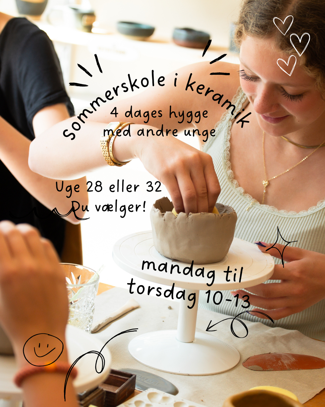 Keramiksommerskole for unge (10-18 år) hos Formbar Keramik - UGE 32