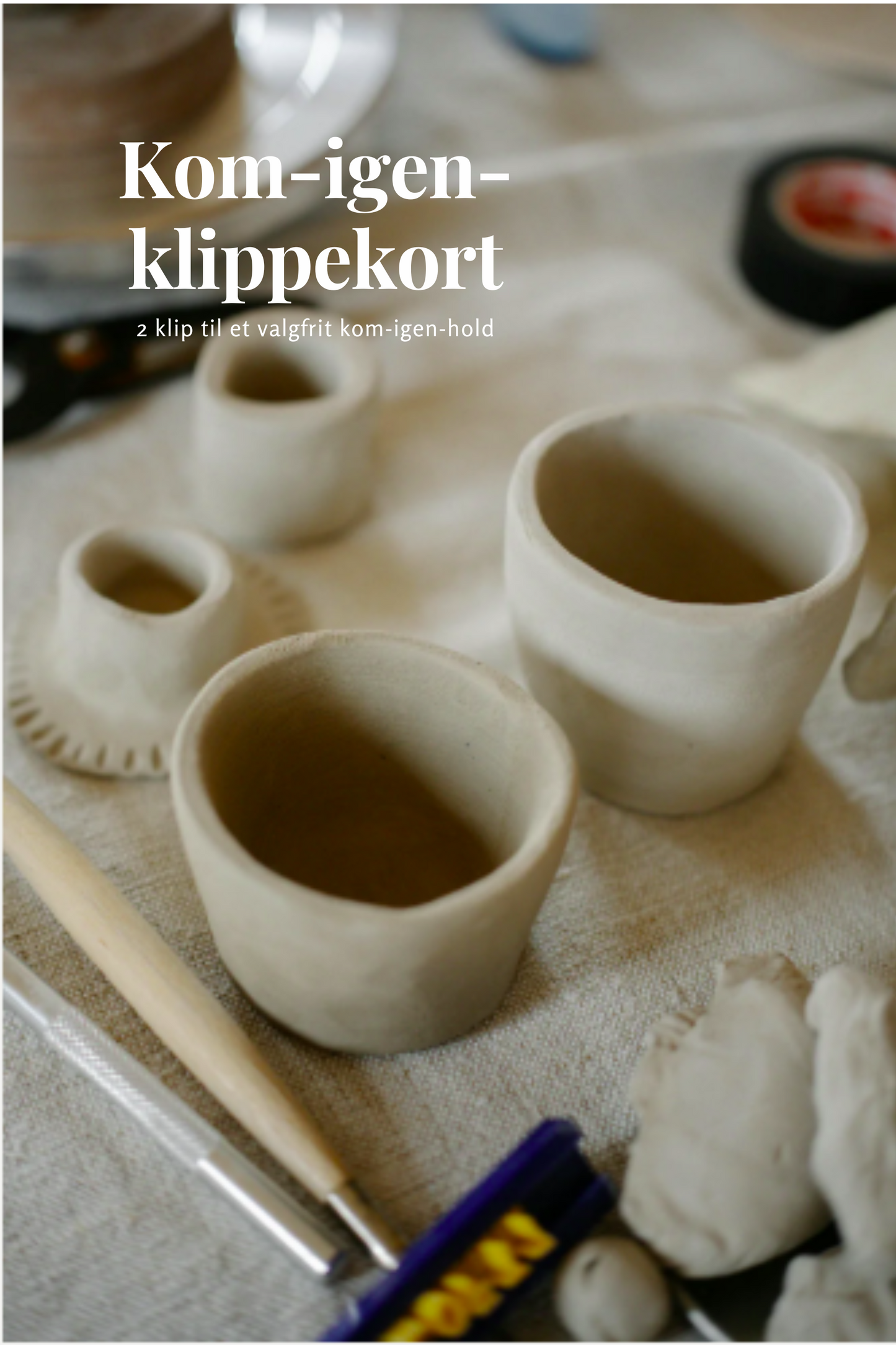 Kom igen-klippekort til 2 gange keramik