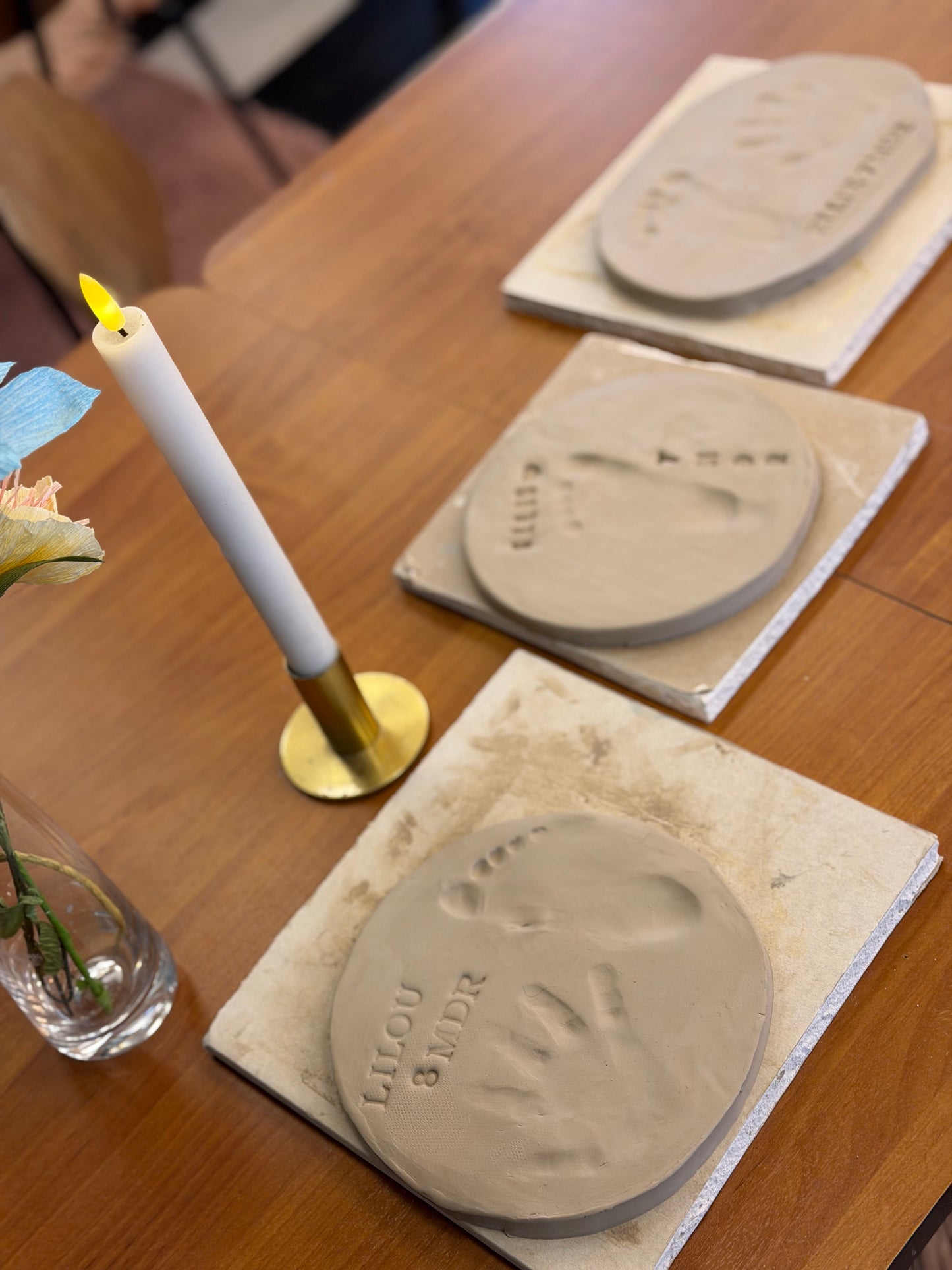 Babyaftryk i keramik tirsdage 11.00-12.30 eller 11.30-13.00