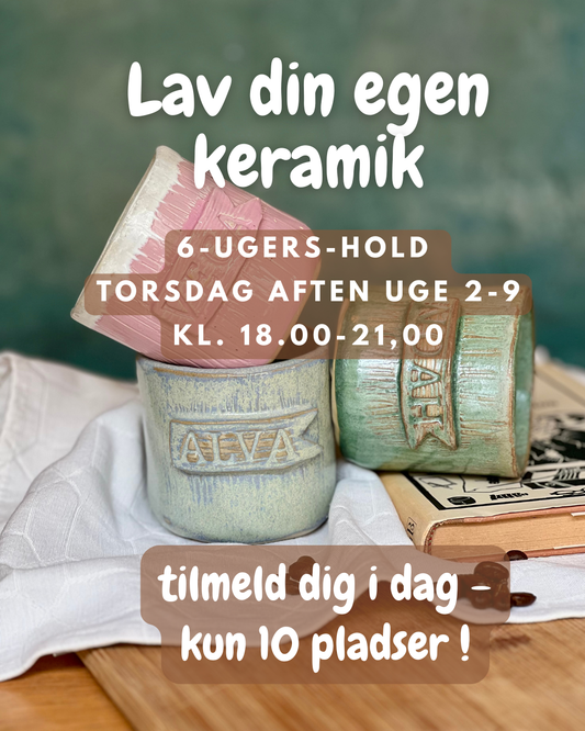 6-ugers aftenhold keramik torsdag uge 2-9