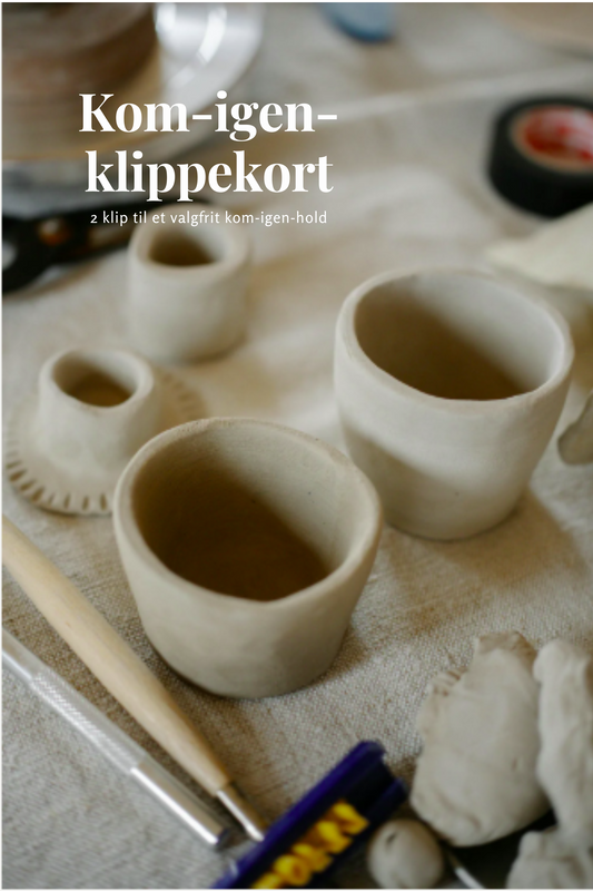 Kom igen-klippekort til 2 gange keramik